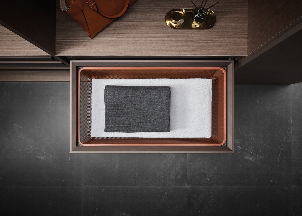 Ralphie Series Soft-Close Grid Basket — kitchen & wardrobe storage hardware | N51 Living (view 1)