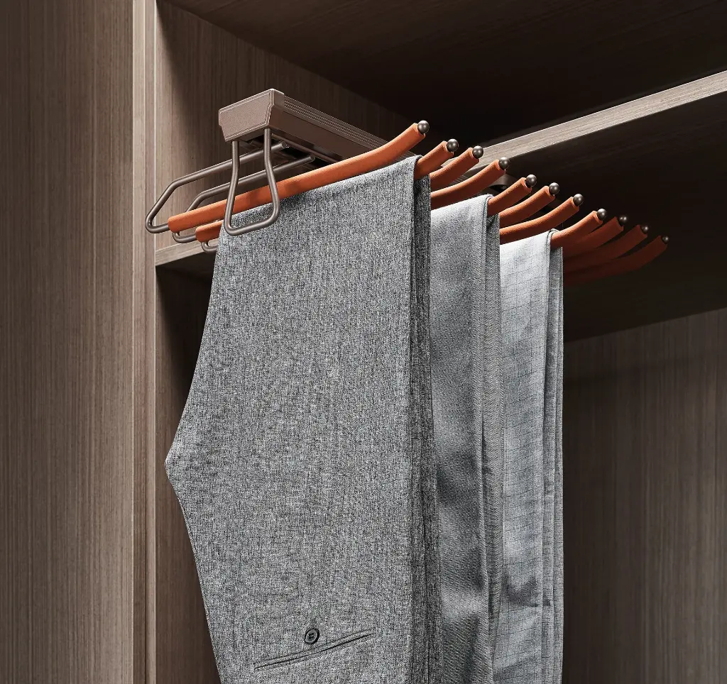 Ralphie Top-Install Trouser Rack — kitchen & wardrobe storage hardware | N51 Living (view 2)