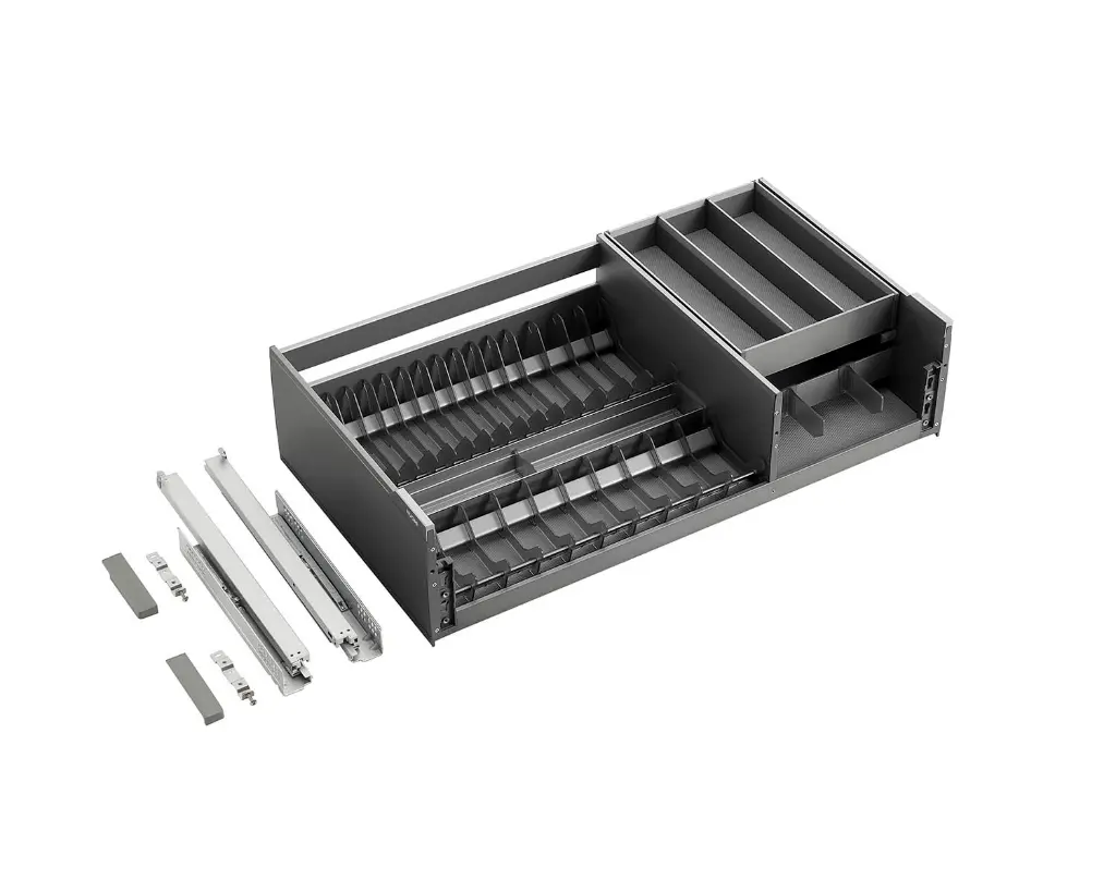 Soft-Close Spice Rack Drawer Insert — kitchen & wardrobe storage hardware | N51 Living (view 3)