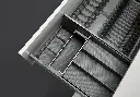 Encanto Multifunctional Basket with Slidable Cutlery Tray — kitchen & wardrobe storage hardware | N51 Living (view 1)