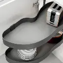 Encanto Revolving Saucer (Left) — kitchen & wardrobe storage hardware | N51 Living (view 3)