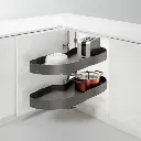 Encanto Revolving Saucer (Left) — kitchen & wardrobe storage hardware | N51 Living (view 4)