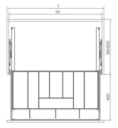 Push-Open High Pull-Out Basket for Cookware — kitchen & wardrobe storage hardware | N51 Living (view 3)