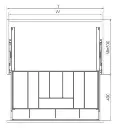 Push-Open High Pull-Out Basket for Cookware — kitchen & wardrobe storage hardware | N51 Living (view 3)