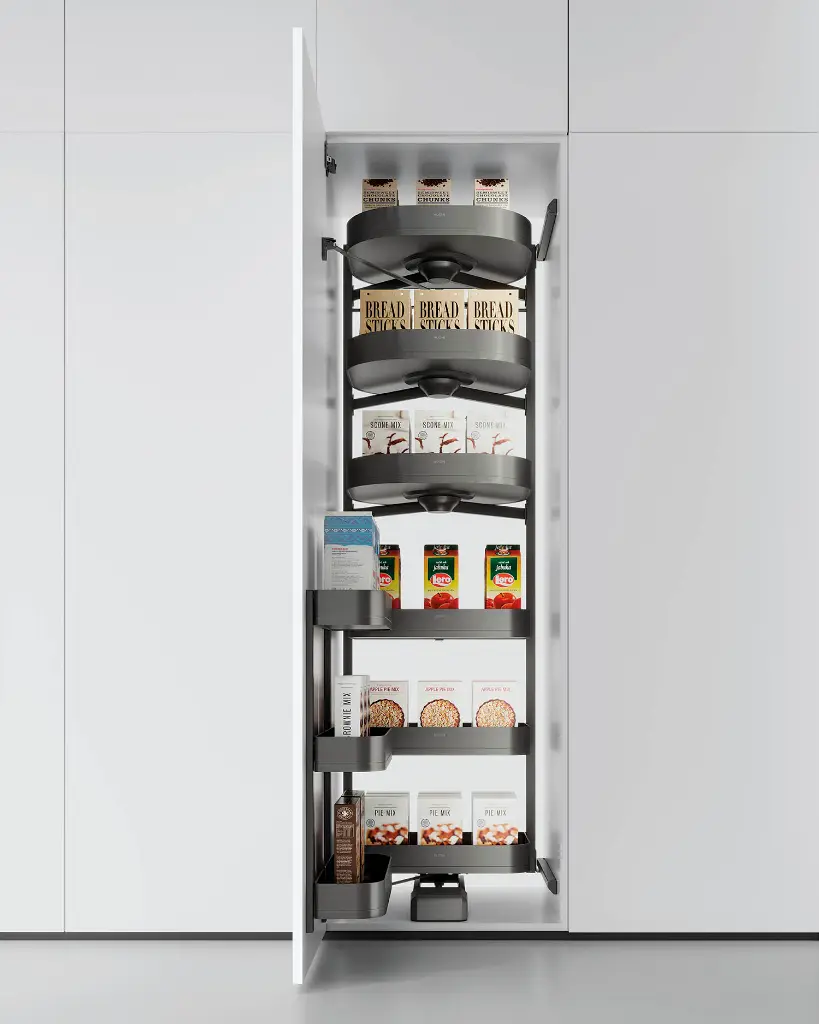 Rotatable Multifunctional Pantry — kitchen & wardrobe storage hardware | N51 Living (view 7)