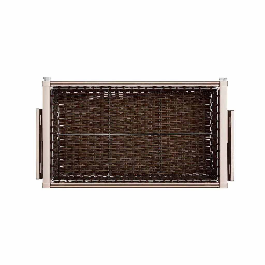 Violet Series Soft-Close Rattan Basket — kitchen & wardrobe storage hardware | N51 Living (view 2)