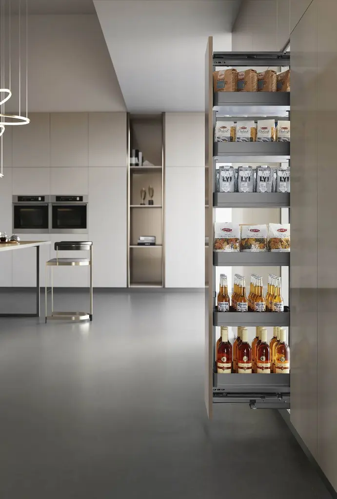 Revolving Soft Close Tall Unit (400mm) — kitchen & wardrobe storage hardware | N51 Living (view 5)