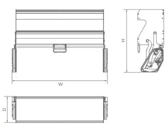 Double Layer Lifter — kitchen & wardrobe storage hardware | N51 Living (view 1)