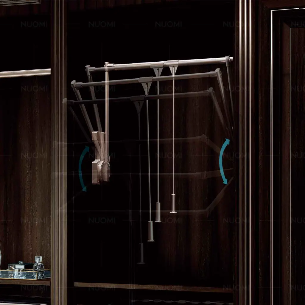 Violet Soft-Close Liftable Hanger — kitchen & wardrobe storage hardware | N51 Living (view 4)