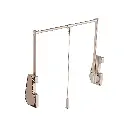 Violet Soft-Close Liftable Hanger — kitchen & wardrobe storage hardware | N51 Living (view 5)