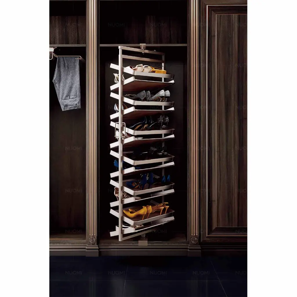 Violet 360° Rotatable Multi-tier Shoes Rack — kitchen & wardrobe storage hardware | N51 Living (view 2)