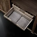 Violet Series Soft-Close Velvet Basket — kitchen & wardrobe storage hardware | N51 Living (view 1)