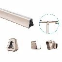 Violet Series Trapezoid Clothes Rail (Hardware 2) — kitchen & wardrobe storage hardware | N51 Living (view 3)