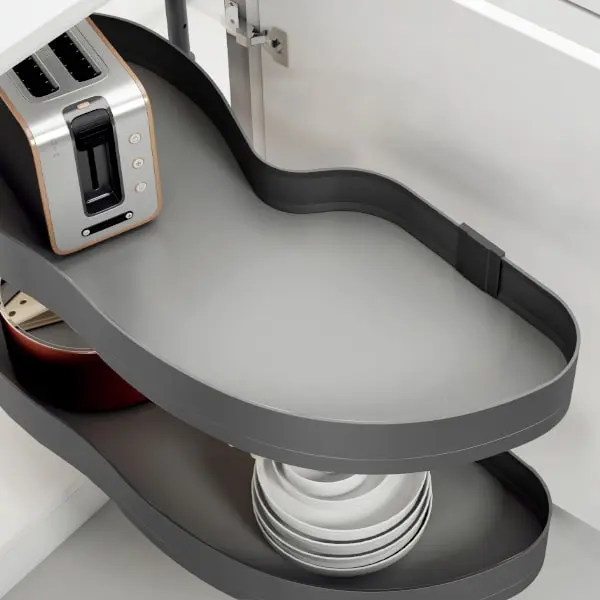 Encanto Revolving Saucer (Right) — kitchen & wardrobe storage hardware | N51 Living (view 2)