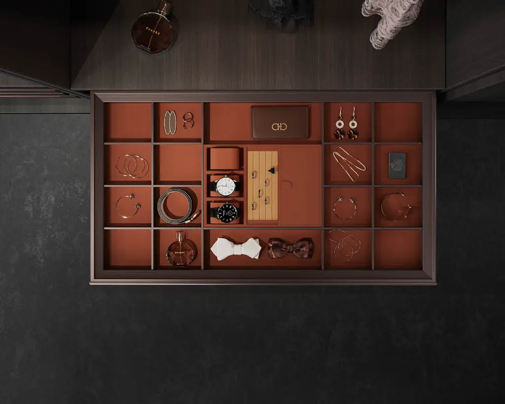 Ralphie Series Soft-Close Jewelry Shelf — kitchen & wardrobe storage hardware | N51 Living (view 6)