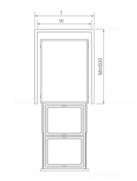 Waste Container (Without Door Panel) — kitchen & wardrobe storage hardware | N51 Living (view 1)