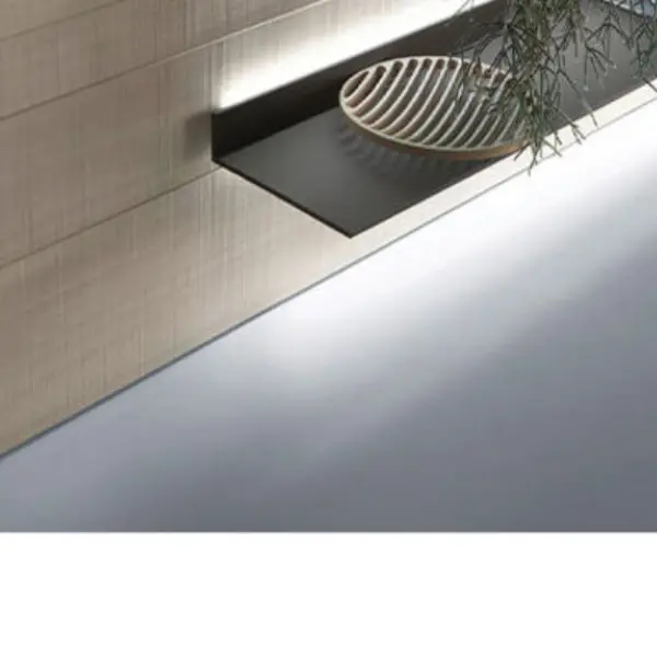 L-Shaped Wall Mounted Aluminum Shelving with LED Lighting — kitchen & wardrobe storage hardware | N51 Living (view 3)