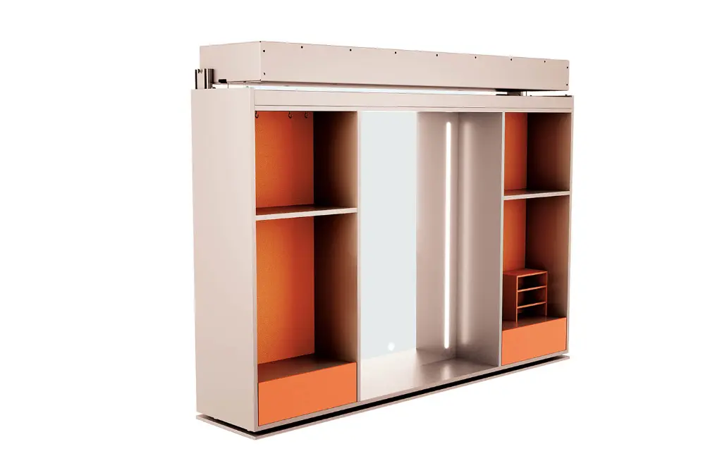 Violet Series Smart Makeup Cabinet with Mirror — kitchen & wardrobe storage hardware | N51 Living (view 2)