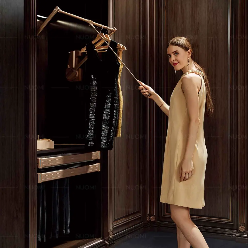 Ralphie Soft-Close Liftable Hanger — kitchen & wardrobe storage hardware | N51 Living (view 2)