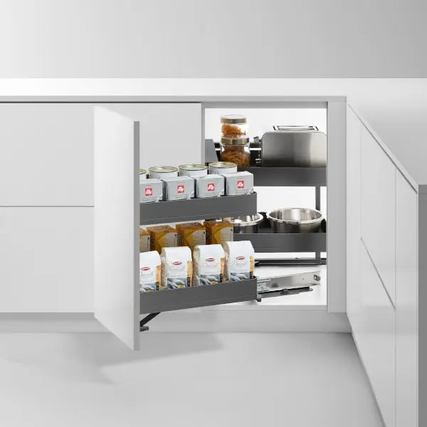 Encanto Magic Corner (Right Open) — kitchen & wardrobe storage hardware | N51 Living (view 3)