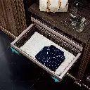 Violet Series Soft-Close Velvet Basket