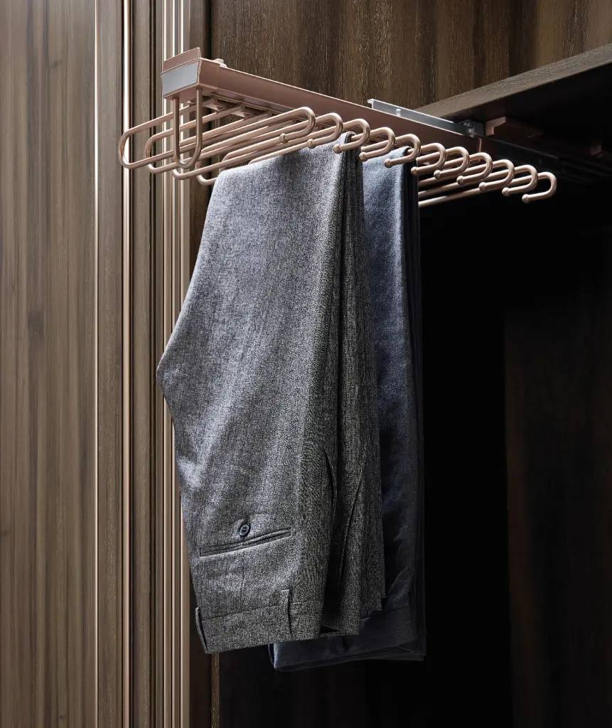 [6051200] Violet Top-Install S-Shaped Trouser Rack